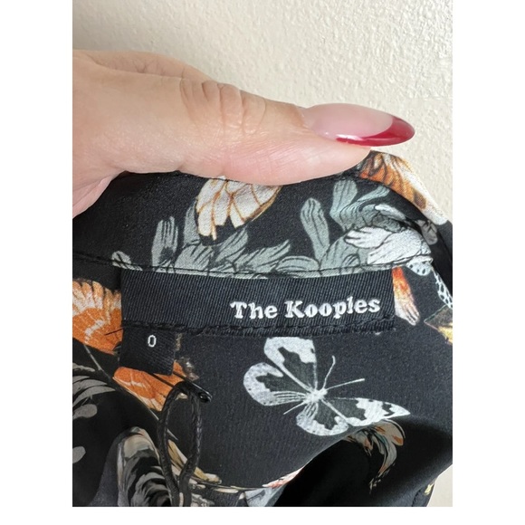 Kooples butterfly lace up shirt - Picture 7 of 9